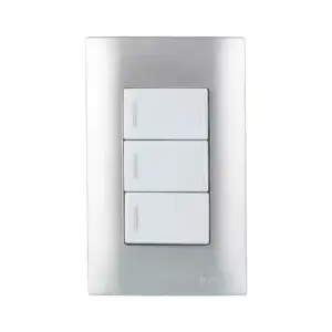 Placa de pared aksi con 3 interruptores - apagadores sencillos en col…