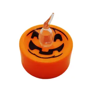 1pza Mini lámpara decorativa tipo vela con diseño de halloween y lus …