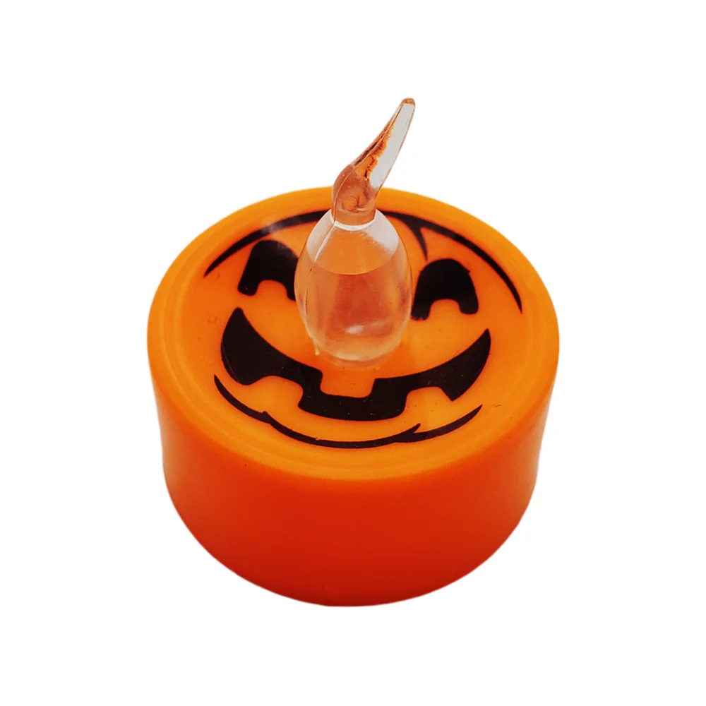 1pza Mini lámpara decorativa tipo vela con diseño de halloween y lus …