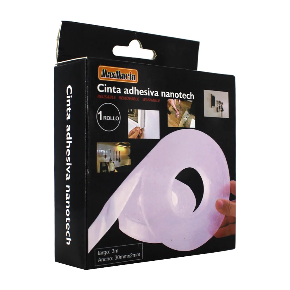 Cinta de gel doble cara transparente de 3 metros con grosor de 2mm / …