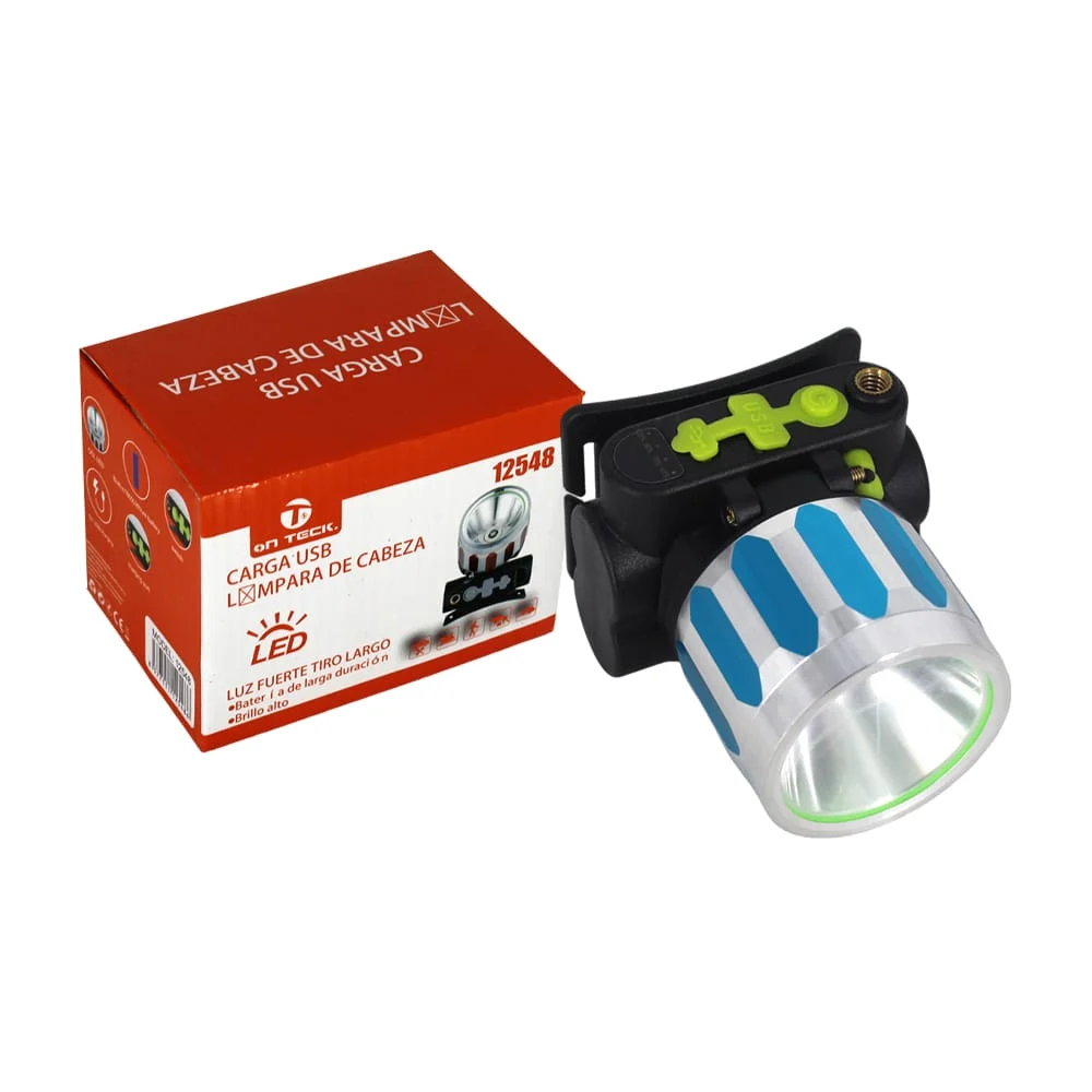 Lámpara linterna frontal para cabeza con luz led blanca de 3 modos in…