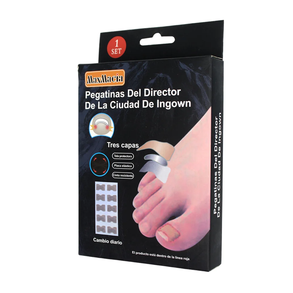 Paquete con 10 mini parches para uñas enterradas de los pies / maxmac…