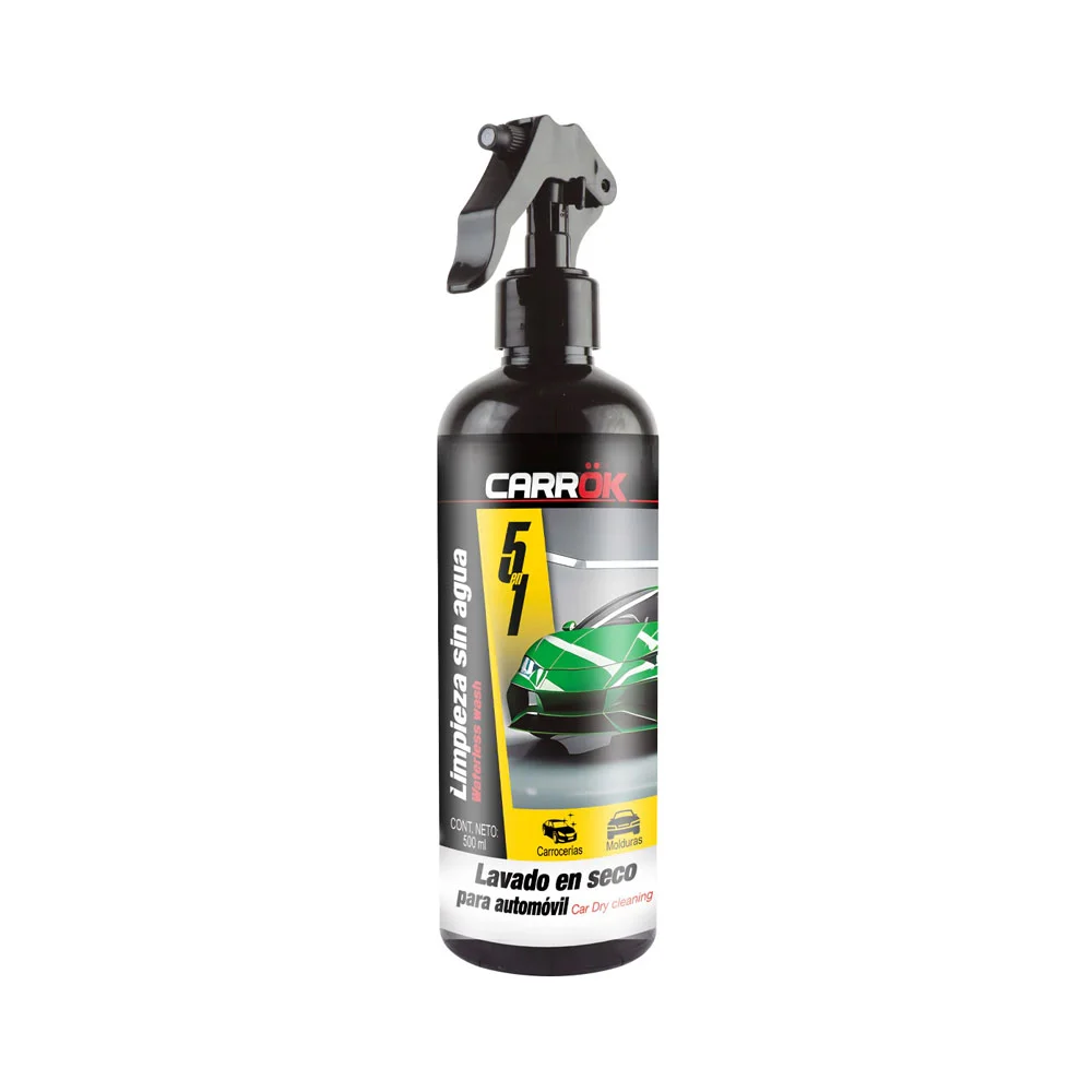 Lavado en seco para automovil 5 en 1 carrok con atomizador, 500ml / l…