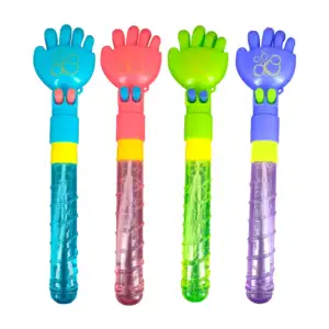 1pza Vara transparente con mano movible y jabón para hacer burbujas, …