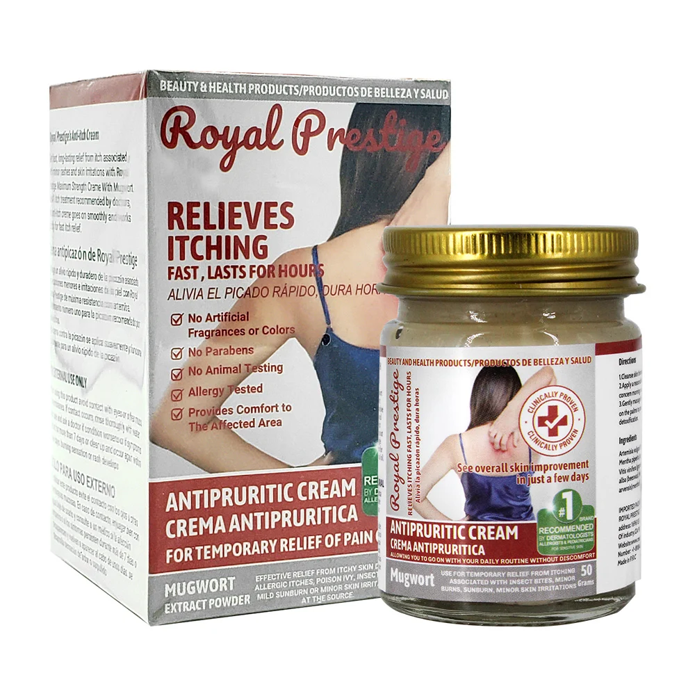 Crema con extracto de artemisa para aliviar la picazón en la piel 50g…