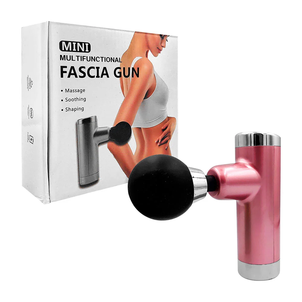 Pistola masajeadora multifuncional, pequeña, recargable, con 6 niveles, luz indicador, 3-6w, 1200mAh, variedad de colores / 13711 / mini multifunctional fascia gun / 058