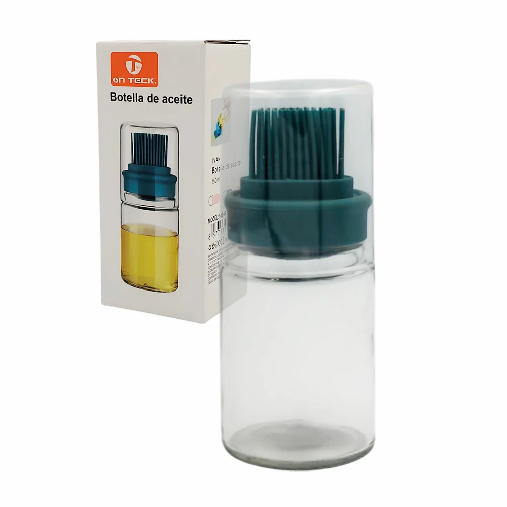 Frasco botella dispensadora de cristal transparente con capacidad 150…