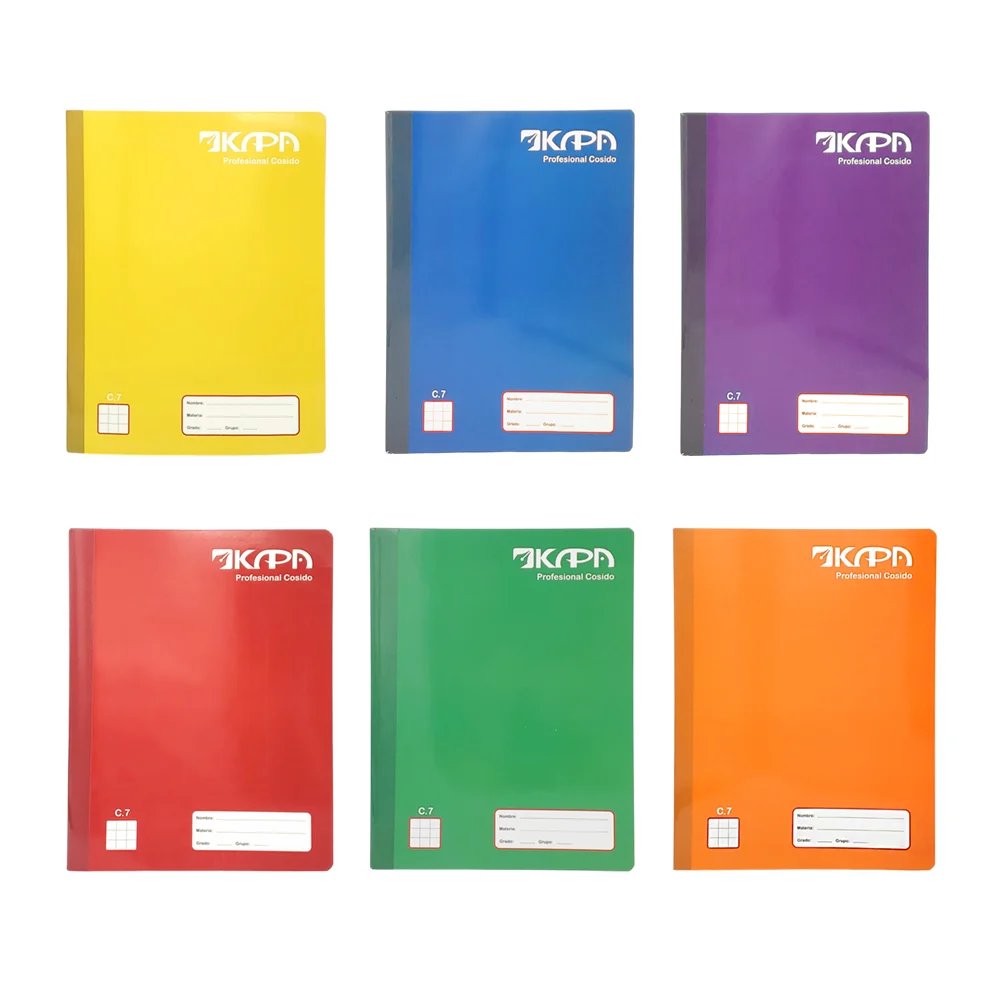 Cuaderno profesional cosido kapa con 100 hojas de cuadro grande / 140…