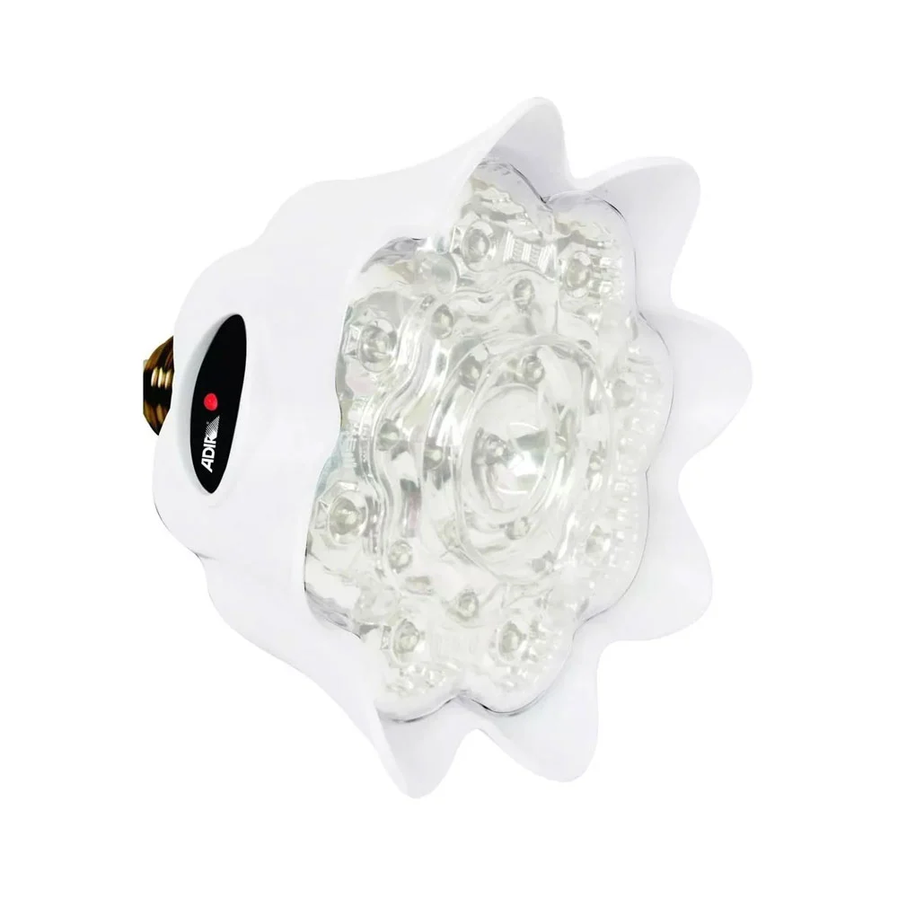 Foco lámpara led recargable de emergencia en forma de flor con gancho…