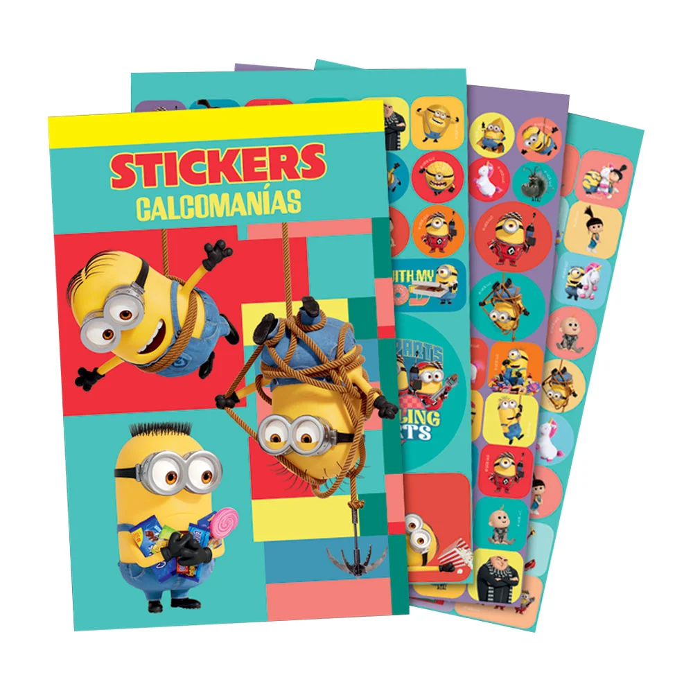 Block de stickers calcomanías granmark con diseño de personajes minio…