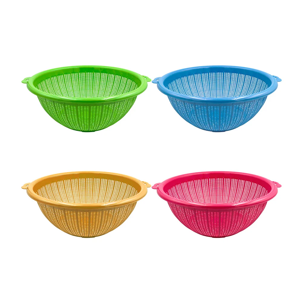 Bandeja tipo colador de plástico, 34 cm, variedad de colores / colado…