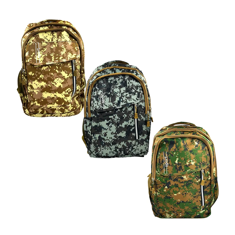 Mochila grande táctica de 4 compartimentos con diseño camuflajeado mi…