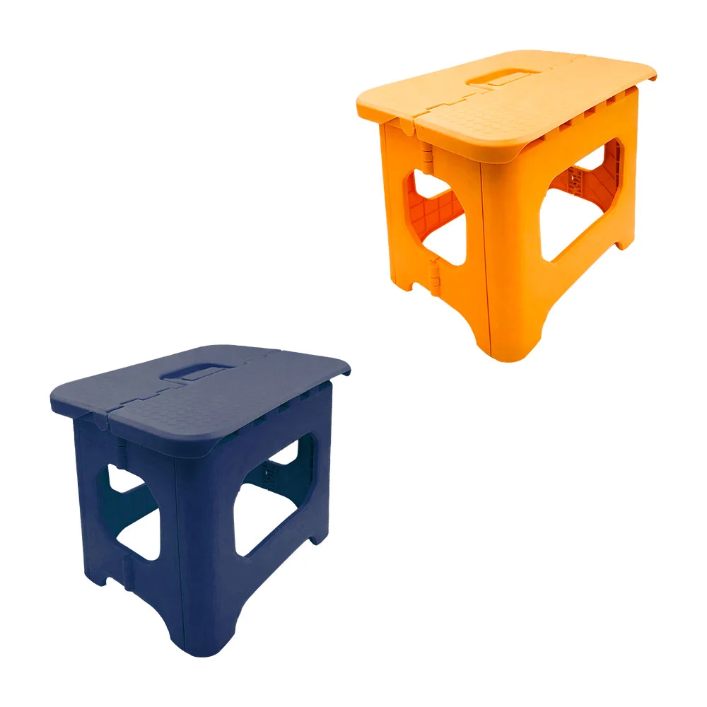 1pza Banco / silla plegable de plástico liso para niños, con asa agar…