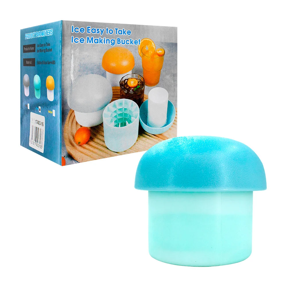 Molde de silicón con tapa y vaso para hacer cubitos de hielo, diseño …