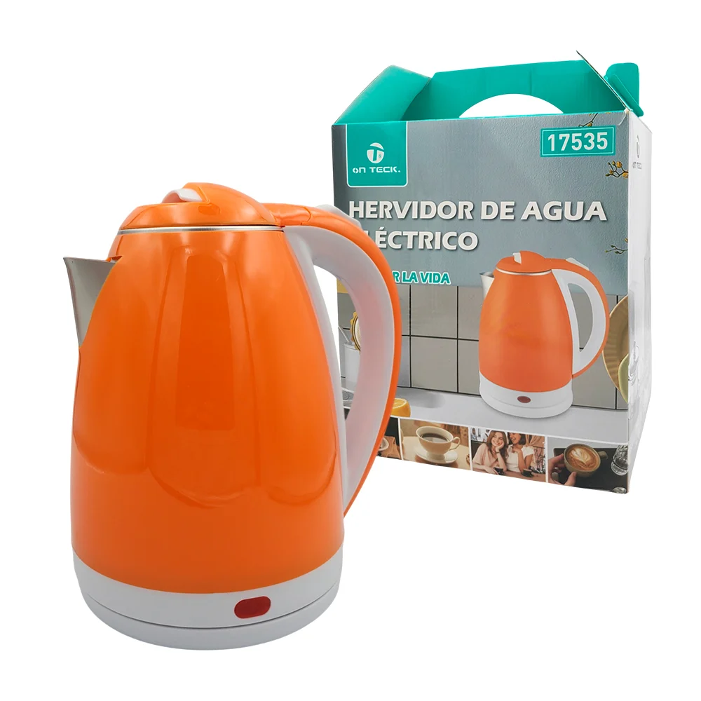 Tetera hervidor on teck de acero inoxidable con capacidad 2.0l y base…