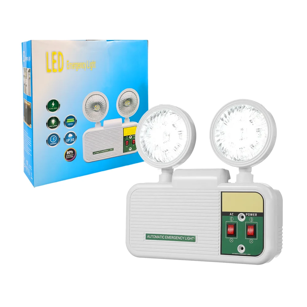 Lámpara led de doble faro para emergencias, recargable, rotable hasta…