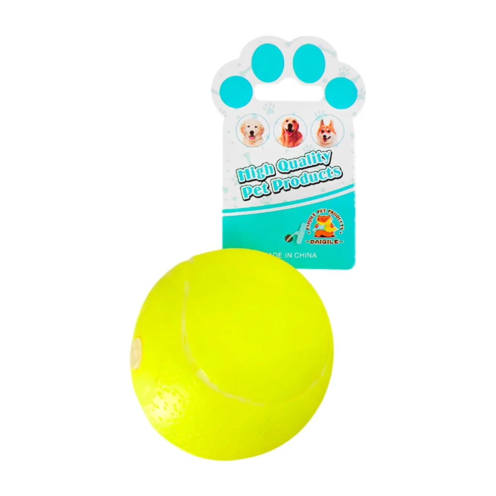 Pelota chillona de plástico para mascotas en forma de pelota de tenis…