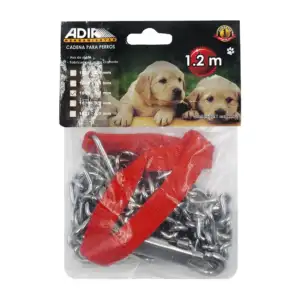 Cadena de acero 3.0mm con agarradera de nylon, 1.2m para pasear perro…