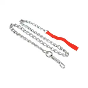 Cadena de acero 3.5mm con agarradera de nylon, 1.2m para pasear perro…