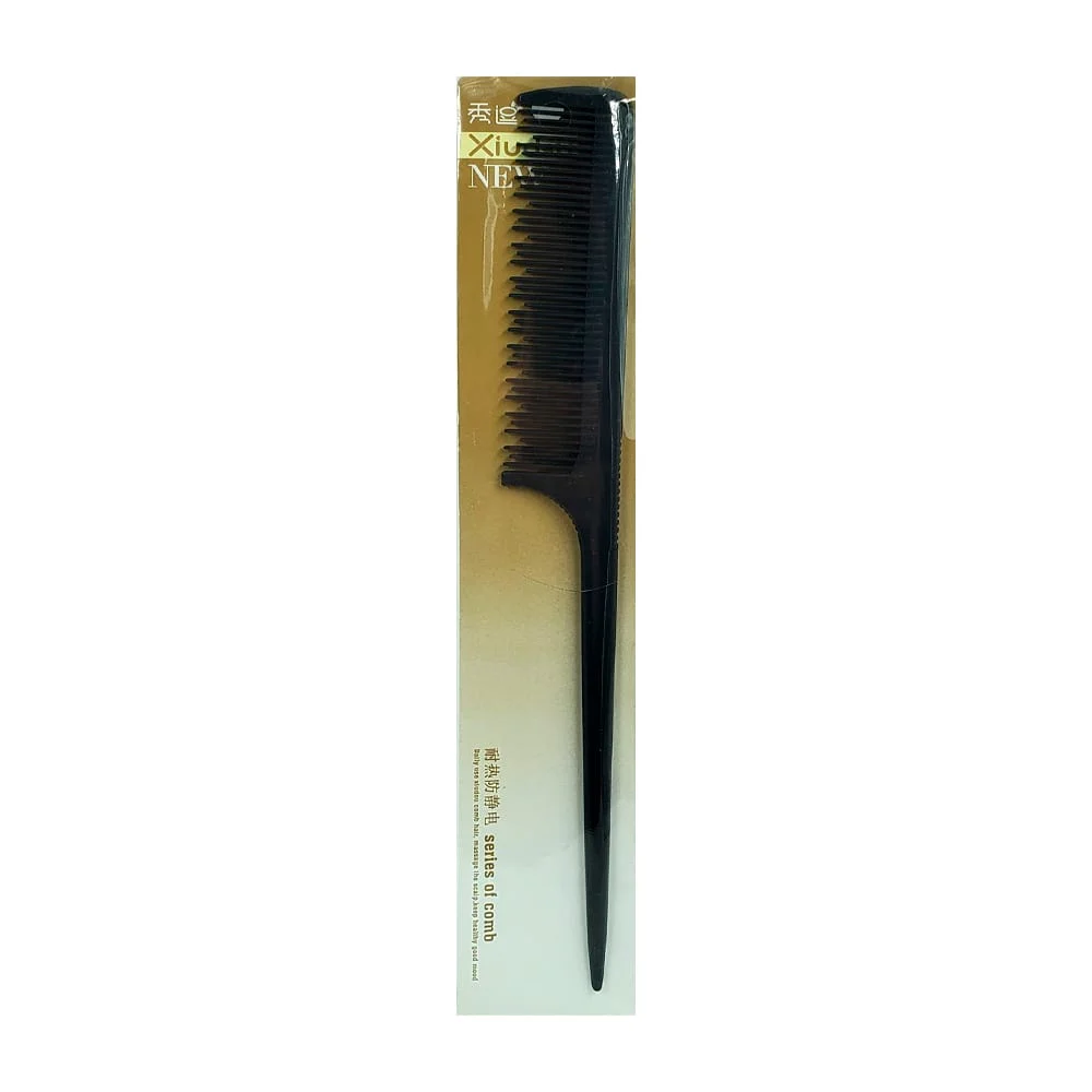 1pza Peine de plástico con cerdas irregulares para cepillar el cabell…