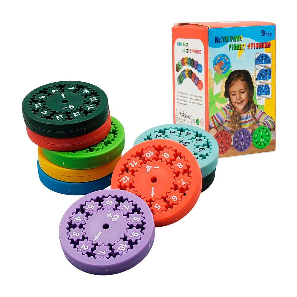 Set de juguete de rotación con 9 fichas - spinners circulares con ope…