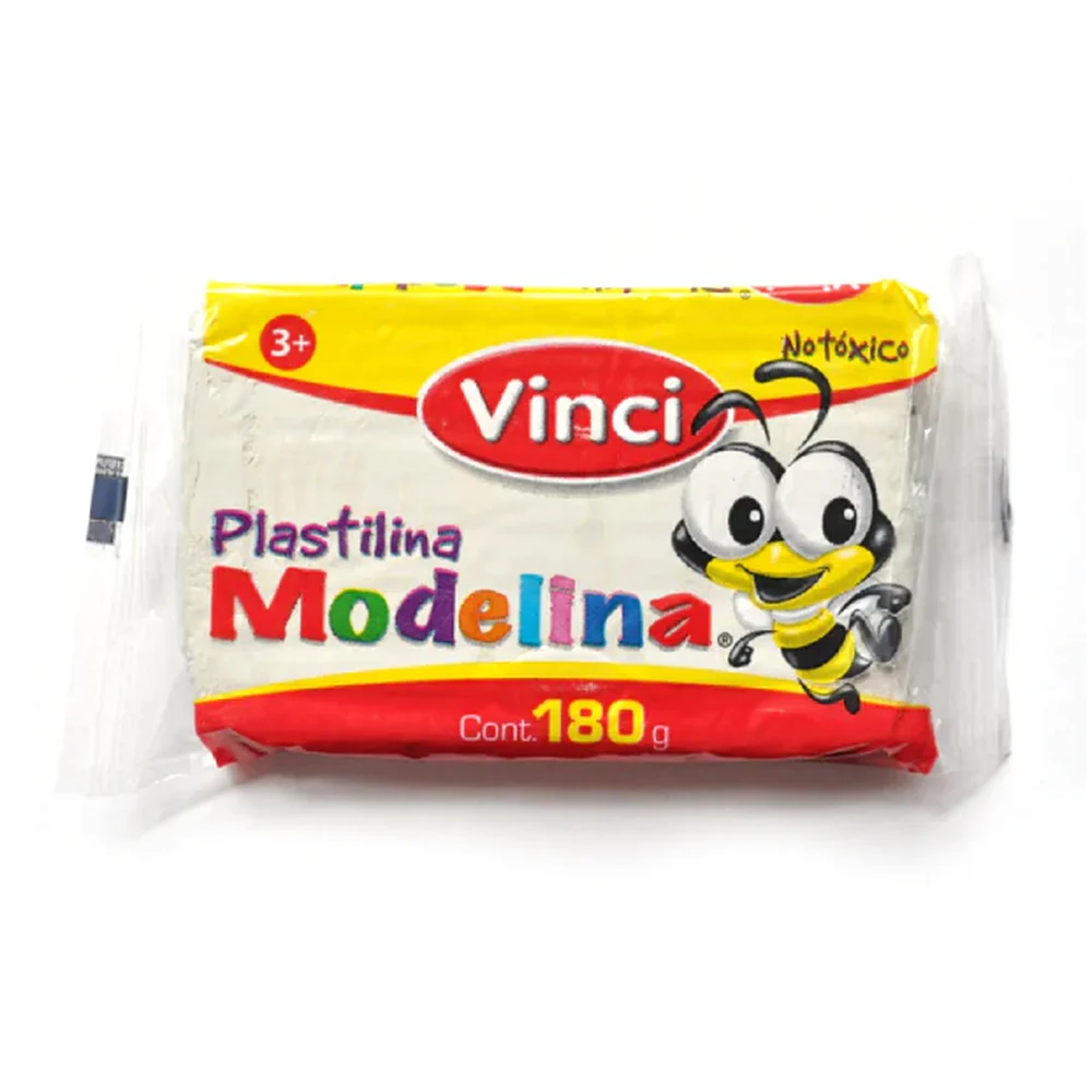 Plastilina modelina vinci de 180g en color blanco / plastilina blanca…