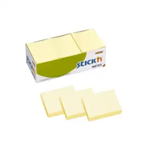 Caja con 12 blocks post it de 100 hojas en color amarillo pastel, 38x…
