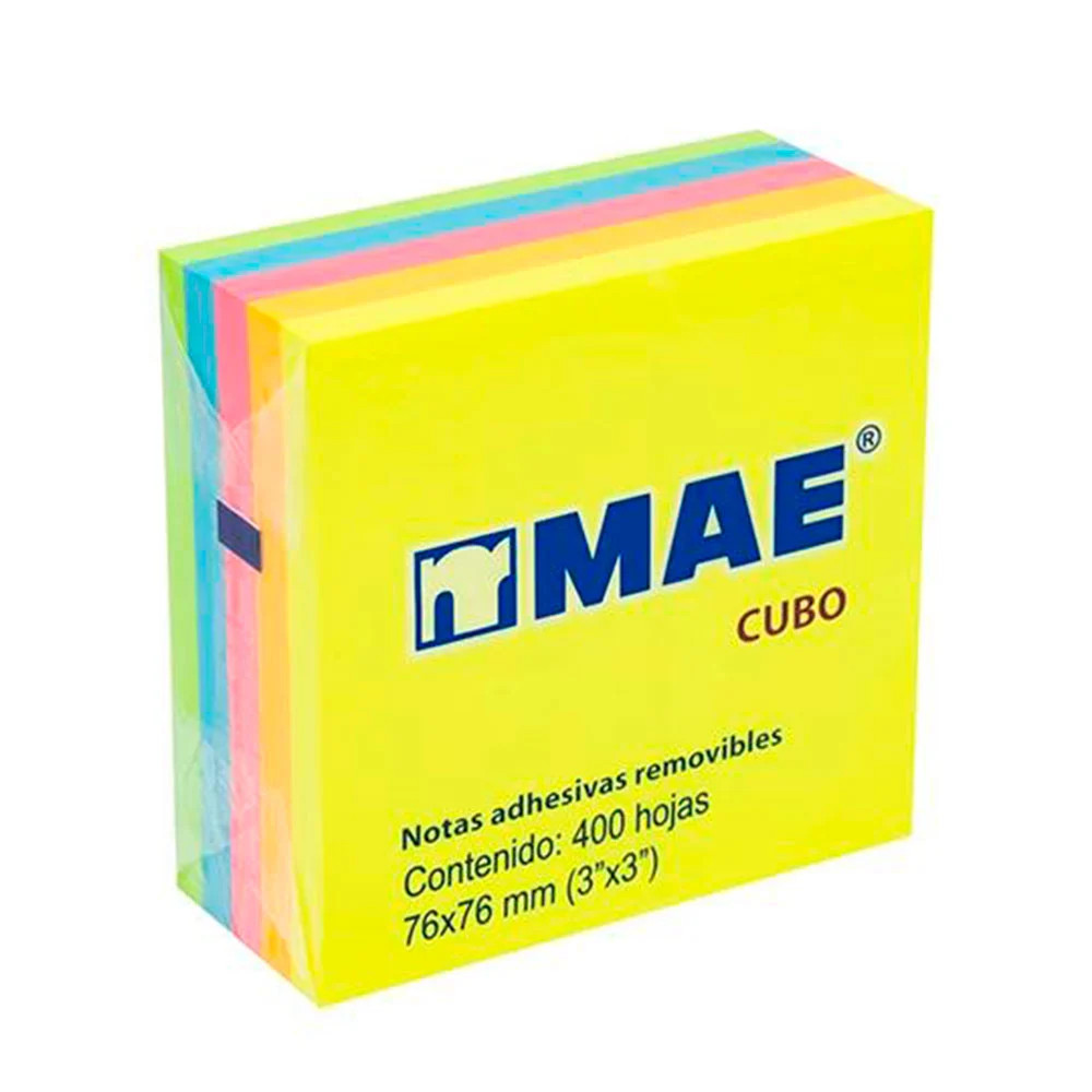 Paquete con 400 post it - notas adhesivas mae de colores pastel, 76x7…