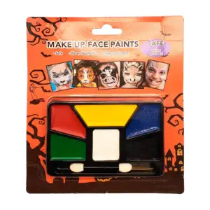 Paleta de maquillaje pinta caritas con 6 colores para halloween / mak…
