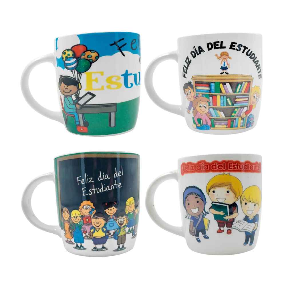 1pza Taza de cerámica con temática de feliz día del estudiante, varie…