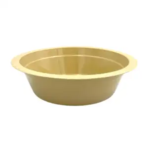 Plato pozolero de plástico, 19 cm en color beige / plato pozolero lis…
