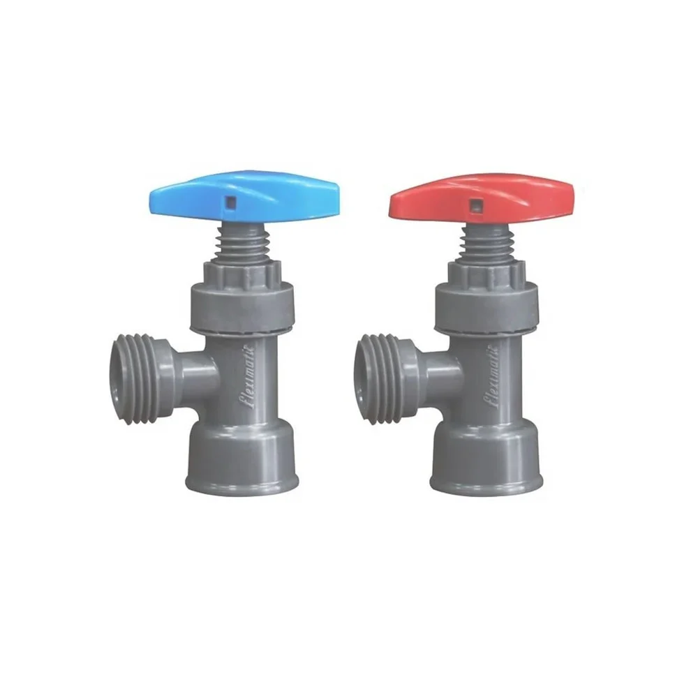 Juego de válvula angular de 1/2 x 1/2 pulgada en color gris para agua…