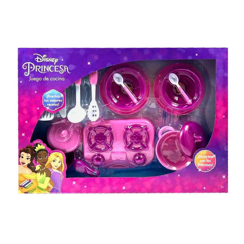 Juego de cocina de juguete con 15 piezas y estampado de princesas / t…