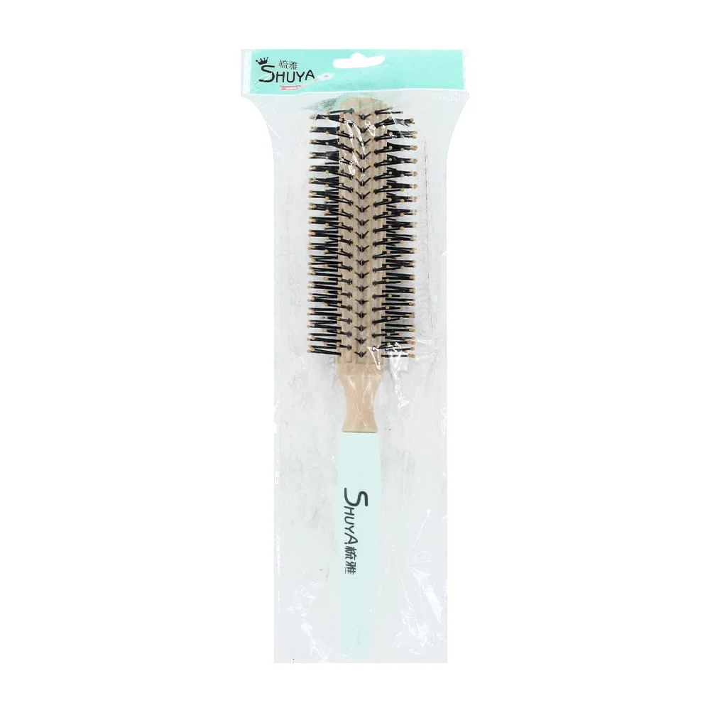 Cepillo shuya redondo bicolor de plástico para el cabello, variedad d…