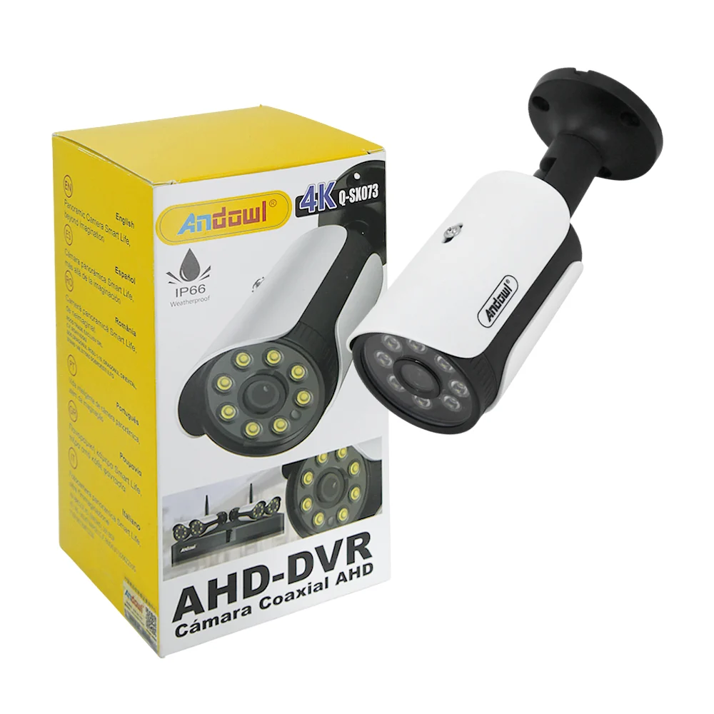 Cámara coaxial de seguridad ahd-dvr andowl a prueba de agua ip66 y re…