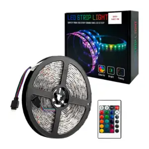 Tira led strip light multifuncional rgb de 5 metros con eliminador / …