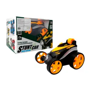 Carro acrobatico a control remoto con 5 llantas y pila recargable, va…