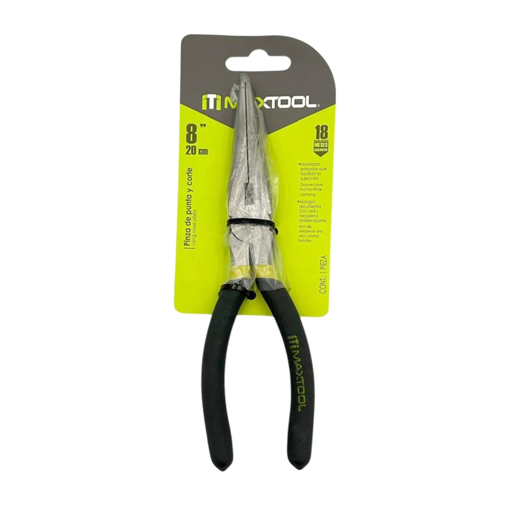 Pinza metálica de 8 pulgadas con punta / corte y mango de plástico / …