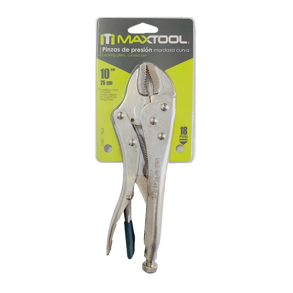 Pinzas de presión maxtool con mordaza curva, 10 pulgadas - 25cm / 306…