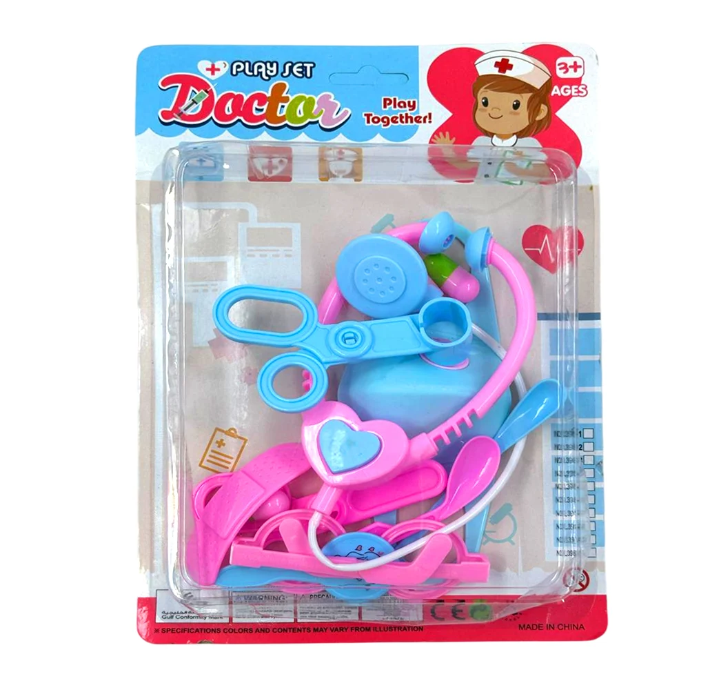 Juego de doctor con 10 accesorios, variedad de colores / play set doc…