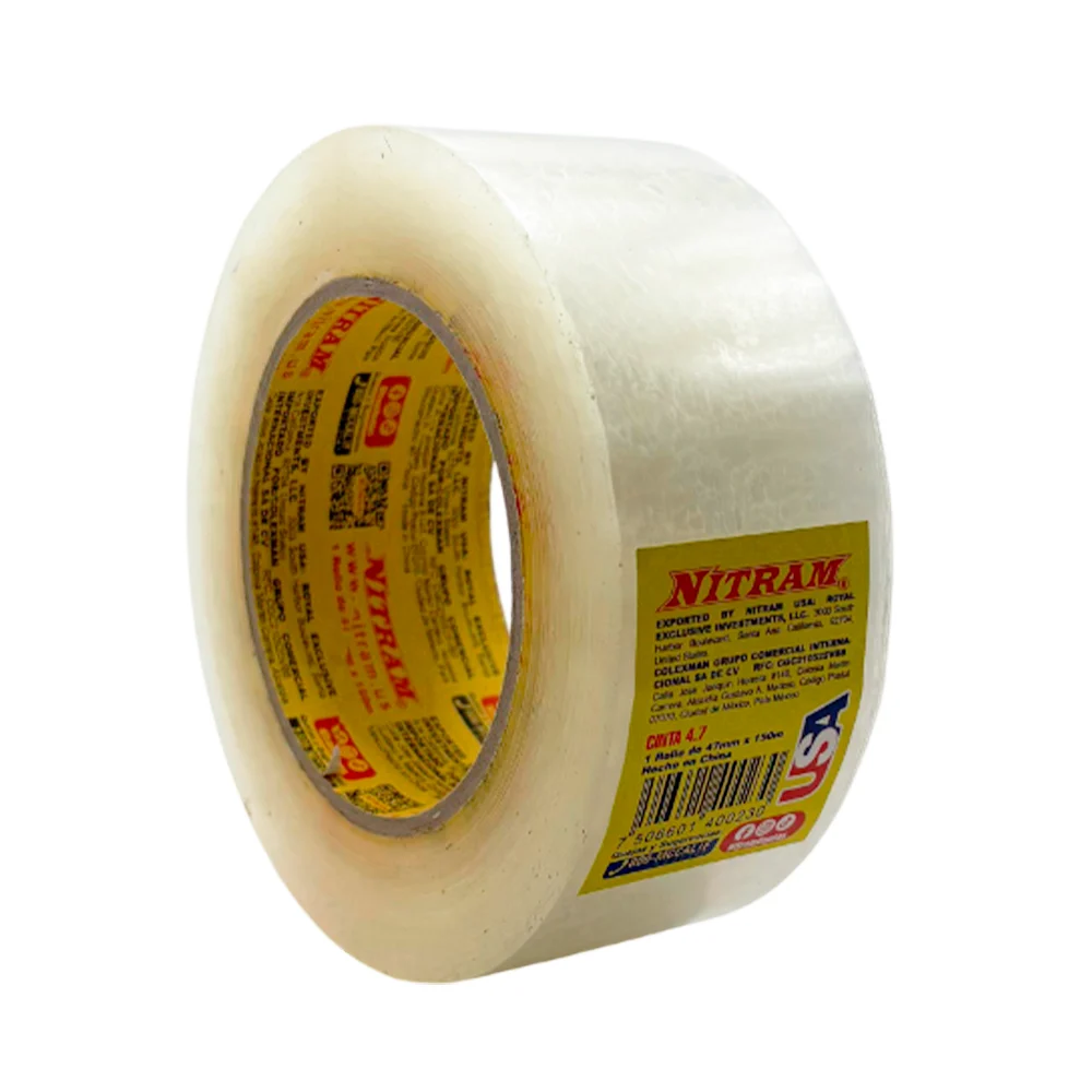 Rollo de cinta adhesiva grande, transparente, multifuncional, 4.7cmx1…