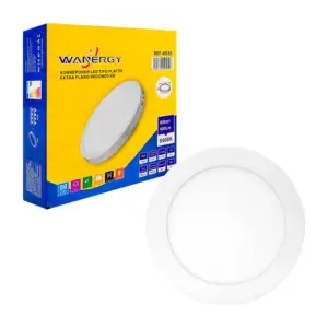 Lámpara led wanergy tipo plafón redondo de 6w, de sobreponer, con bor…