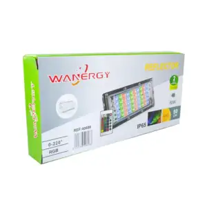 Reflector led rgb wanergy con consumo de 50 watts y control remoto / …