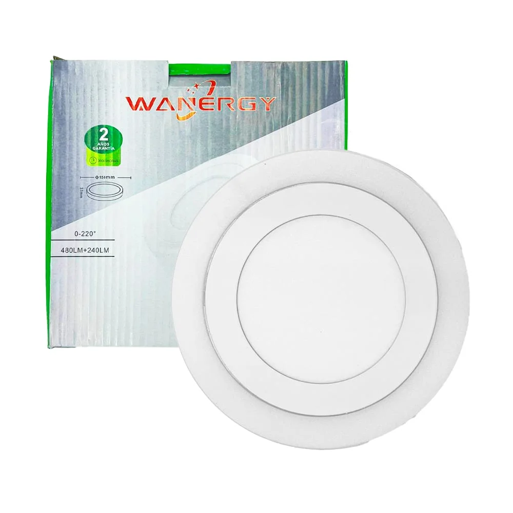 Lámpara led tipo plafón redondo de sobreponer con consumo de 6w blanc…