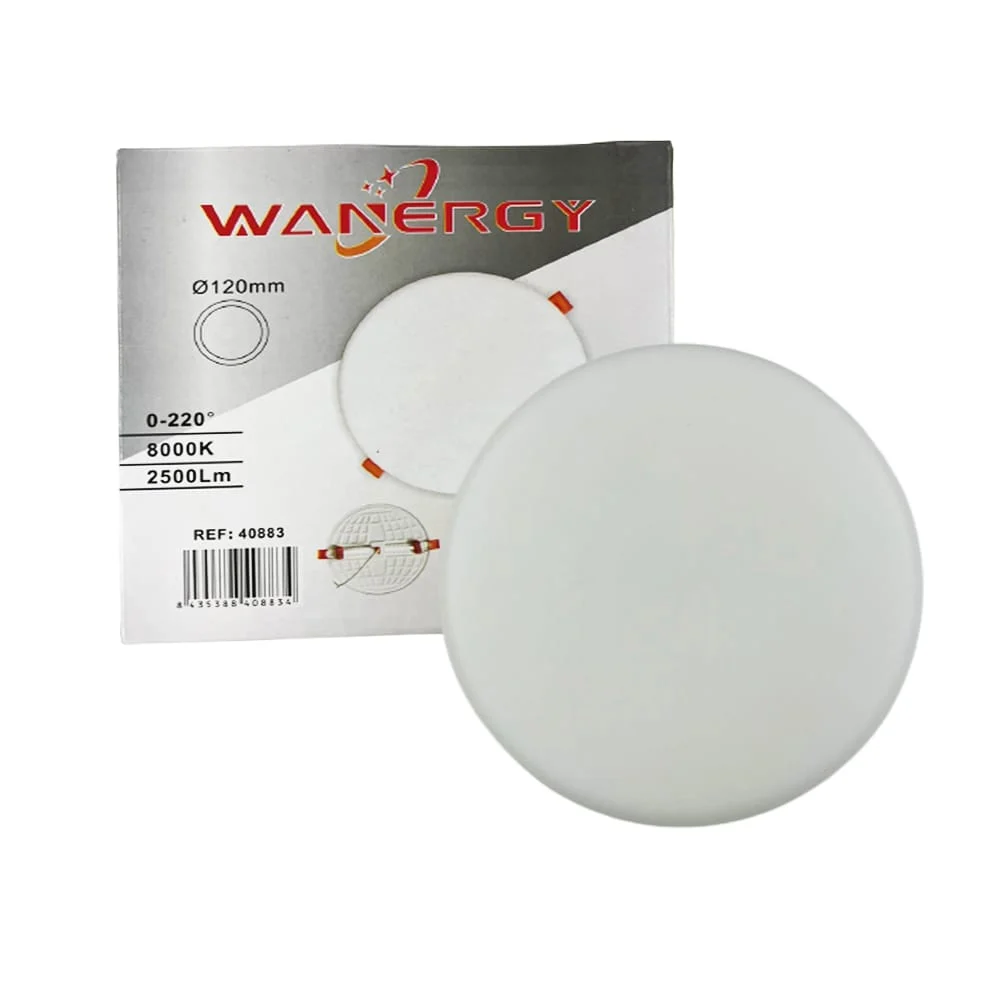 Lámpara led tipo plafón ajustable redondo wanergy extra plano con con…
