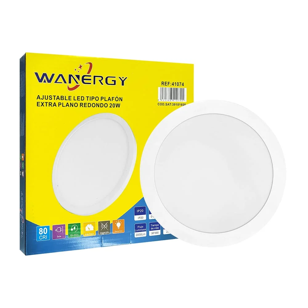 Lámpara led tipo plafón ajustable redondo extra plano con consumo de …