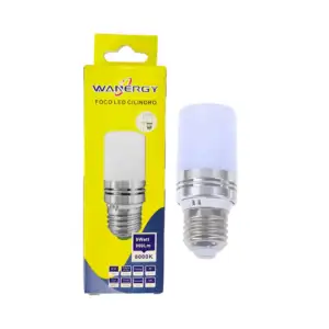 Foco bombilla led wanergy en forma cilíndrica con consumo de 9 watts …