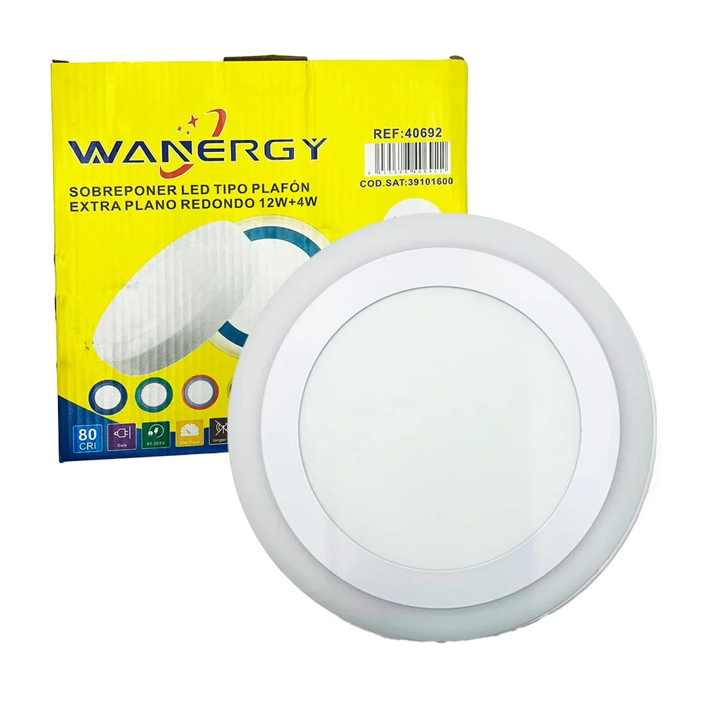 Lámpara led tipo plafón redondo para sobreponer de 3 temperaturas con…
