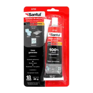 Sellador de silicón multiusos transparente con aplicador de 85g / 5723