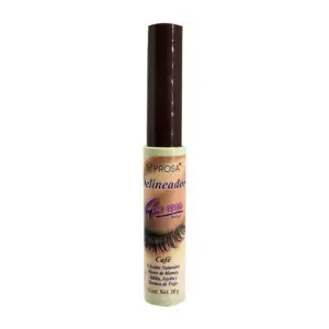 1pza Delineador prosa color café con 4 aceites naturales para ojos, 1…